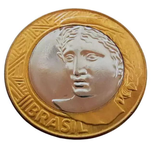 Moeda Brasil 1 Real 2020 - Imagem 2