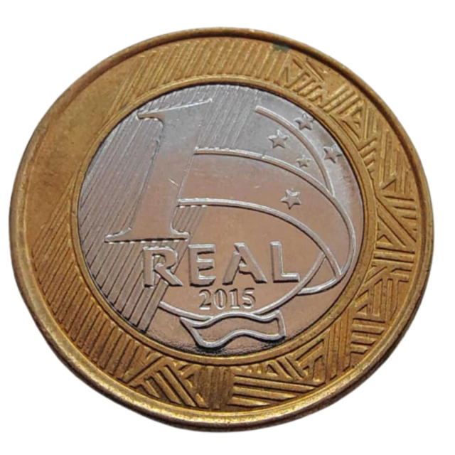 Moeda Brasil 1 Real 2015 Atletismo Paraolímpico - Imagem 2
