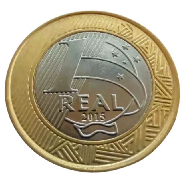 Moeda 1 Real 2015 Vela - Imagem 2