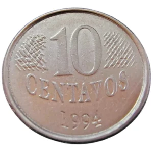Moeda Brasil 10 Centavos 1994