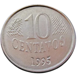 Moeda Brasil 10 Centavos 1995