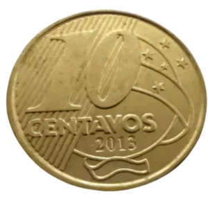 Moeda Brasil 10 Centavos 2013