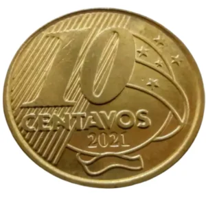 Moeda Brasil 10 Centavos 2021