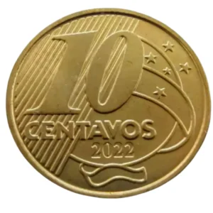 Moeda Brasil 10 Centavos 2022