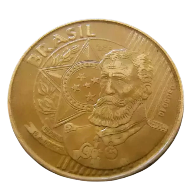 Moeda Brasil 25 Centavos 2007 - Imagem 2