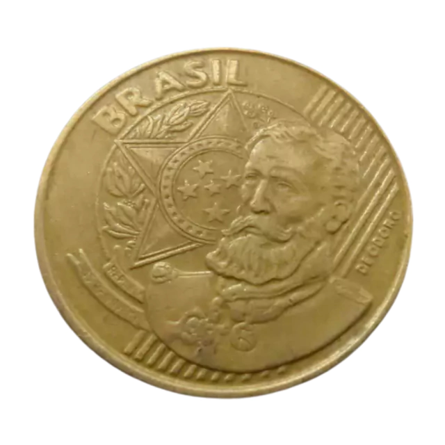 Moeda Brasil 25 Centavos 2016 - Imagem 2