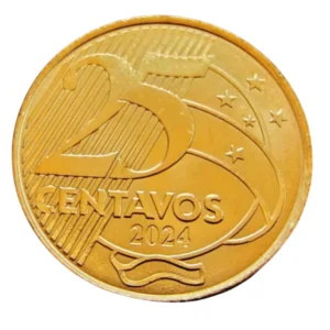 Moeda Brasil 25 Centavos 2024 FC