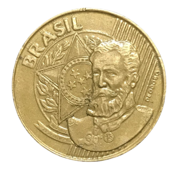 Moeda Brasil 25 Centavos 1998 - Imagem 2