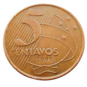 Moeda Brasil 5 centavos 1999