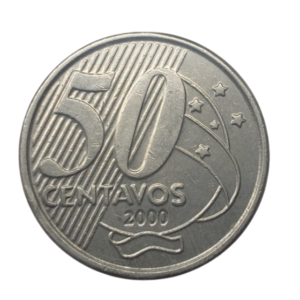 Moeda Brasil 50 Centavos 2000