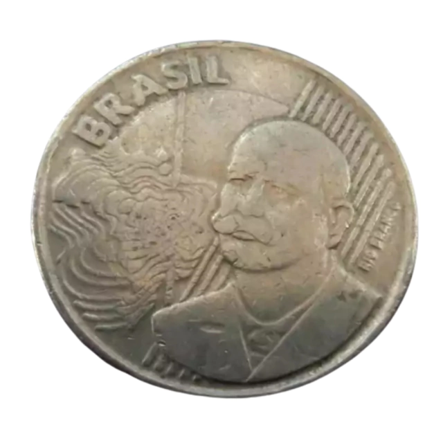 Moeda Brasil 50 Centavos 2001 - Imagem 2