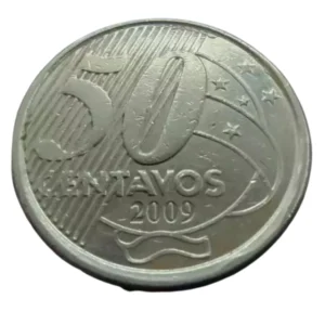 Moeda Brasil 50 Centavos 2009