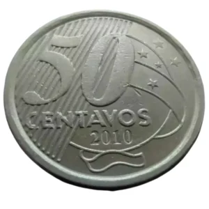 Moeda Brasil 50 Centavos 2010