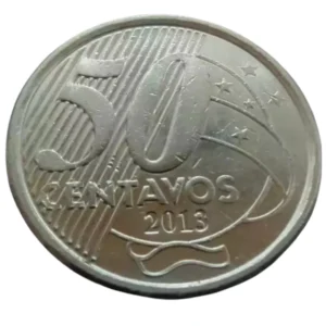Moeda Brasil 50 Centavos 2013