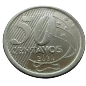 Moeda Brasil 50 Centavos 2020
