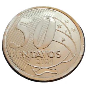 Moeda Brasil 50 Centavos 2024 FC