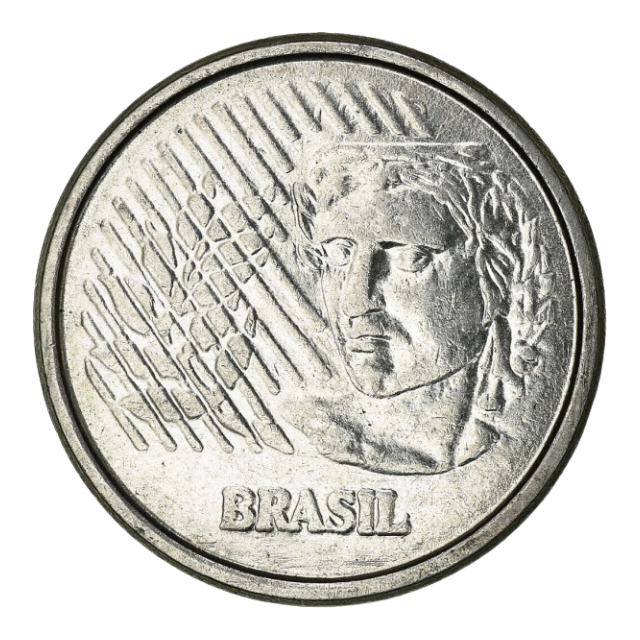 Moeda Brasil 50 Centavos 1995 - Imagem 2