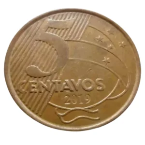 Moeda Brasil 5 Centavos 2019