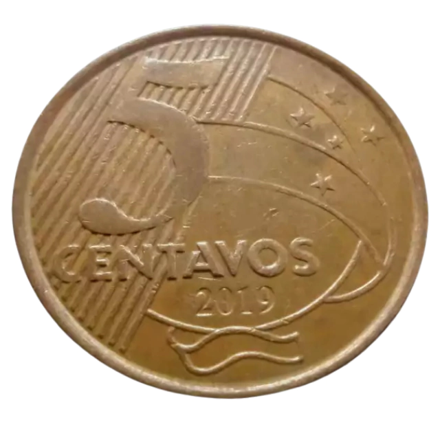 Moeda Brasil 5 Centavos 2019