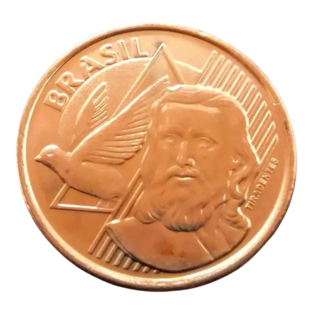 Moeda Brasil 5 Centavos 2019 Letra A - Flor de Cunho - Imagem 2