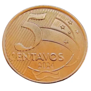 Moeda Brasil 5 Centavos 2024 - FC