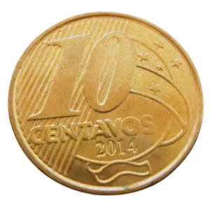 Moeda Brasil 10 Centavos 2014