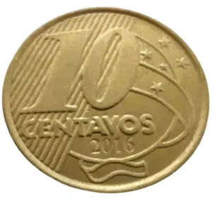 Moeda Brasil 10 Centavos 2016