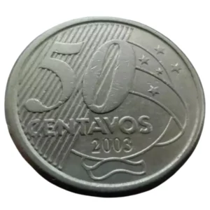 Moeda Brasil 50 Centavos 2003