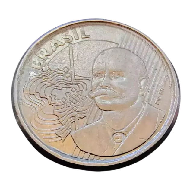 Moeda Brasil 50 Centavos 2005 - Imagem 2