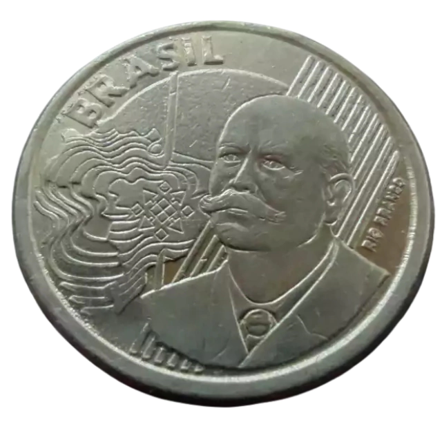 Moeda Brasil 50 Centavos 2010 - Imagem 2
