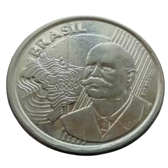 Moeda Brasil 50 Centavos 2013 - Imagem 2