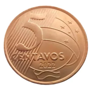 Moeda Brasil 5 Centavos 2022 - FC