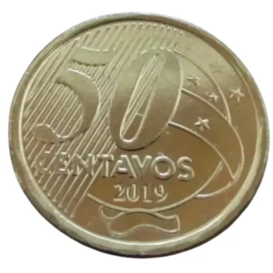 Moeda Brasil 50 Centavos 2019 FC