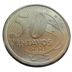Moeda Brasil 50 Centavos 2021