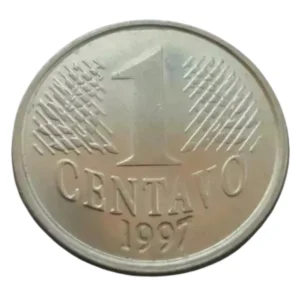 Moeda Brasil 1 Centavo 1997 Sob