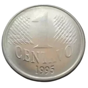 Moeda Brasil 1 Centavo 1995