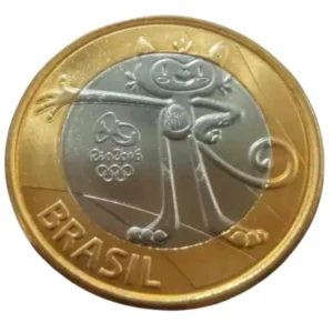 Moeda Brasil 1 Real 2016 Mascote Vinícius
