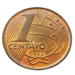 Moeda Brasil 1 Centavo 1999