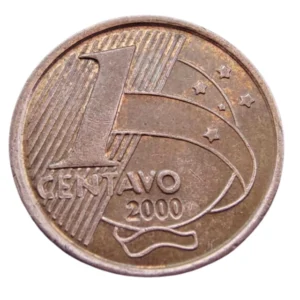 Moeda Brasil 1 Centavo 2000