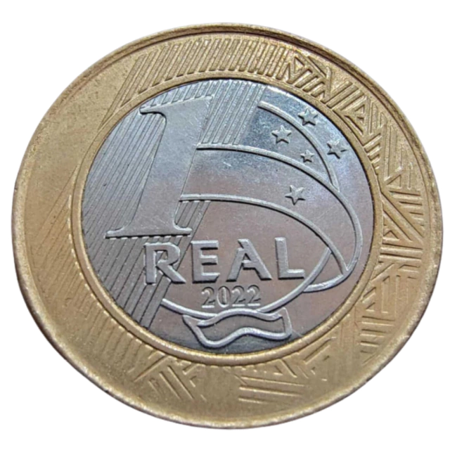 Moeda Brasil 1 Real 2022