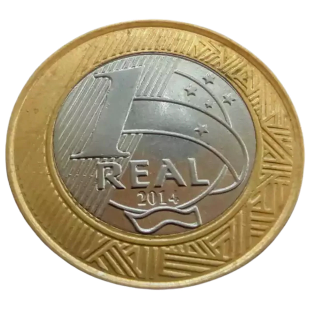 Moeda 1 Real 2014 Golfe - Imagem 2
