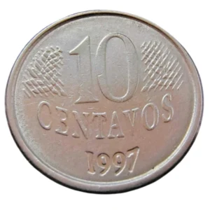 Moeda Brasil 10 Centavos 1997