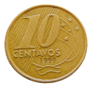 Moeda Brasil 10 Centavos 1999 - Numismática Brasil
