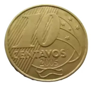 Moeda Brasil 10 Centavos 2005
