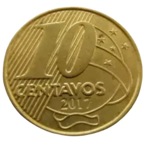 Moeda Brasil 10 Centavos 2017