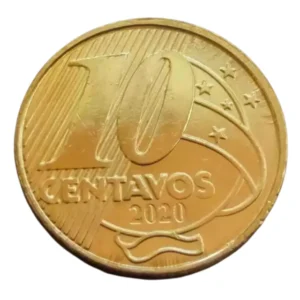 Moeda Brasil 10 Centavos 2020 FC