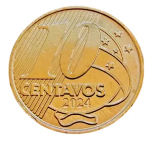 Moeda Brasil 10 Centavos 2024 - FC