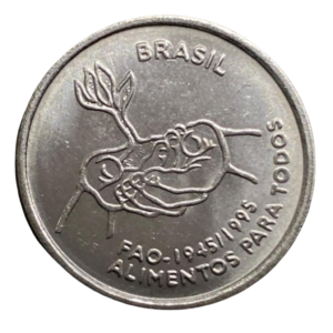 Moeda Brasil 10 Centavos 1995 FAO