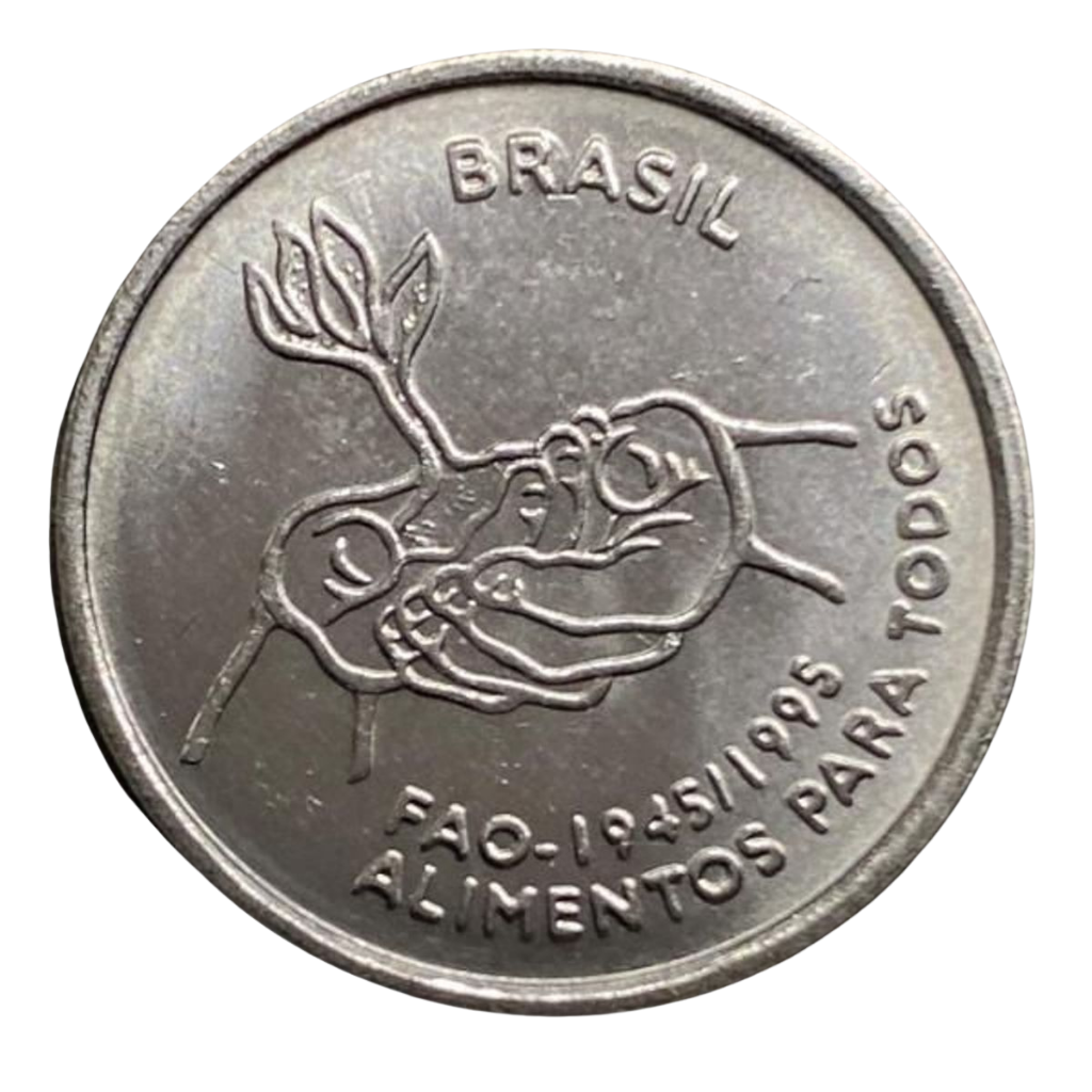Moeda Brasil 10 Centavos 1995 FAO