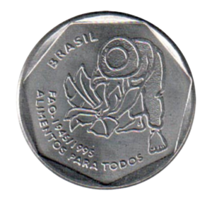 Moeda Brasil 25 Centavos 1995 FAO